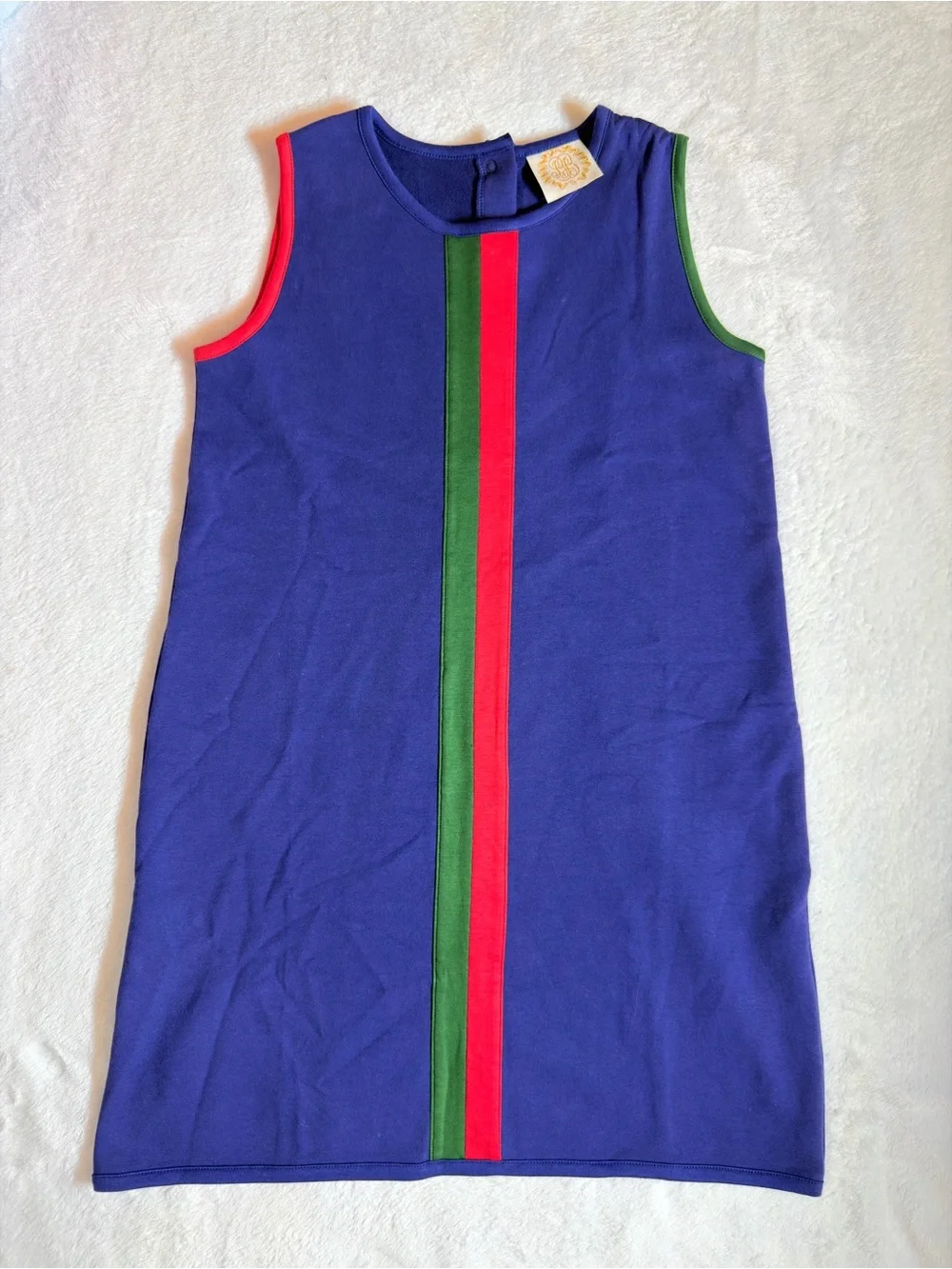 NWOT The Beaufort Bonnet Company blue sleeveless knit dress 12